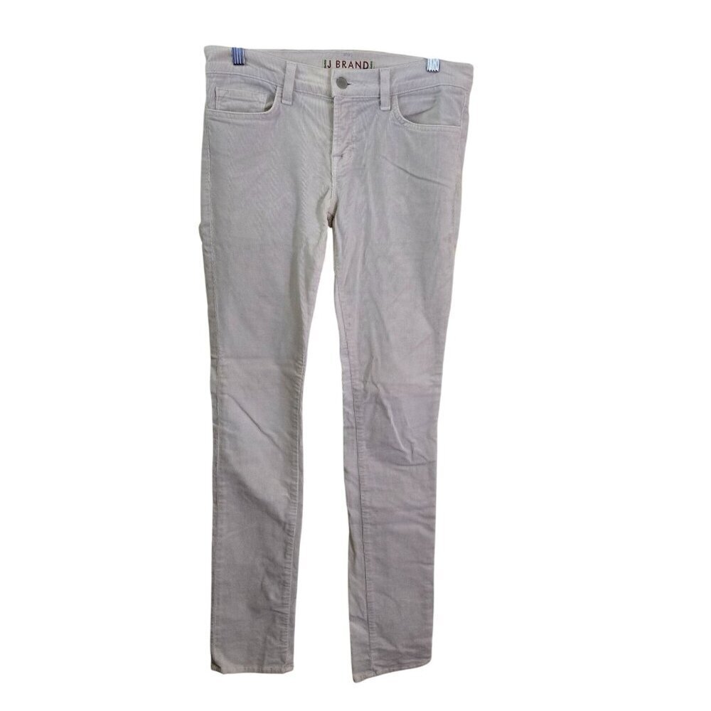 J Brand Vintage Starship Cream Corduroy Low Rise Pants Size 28